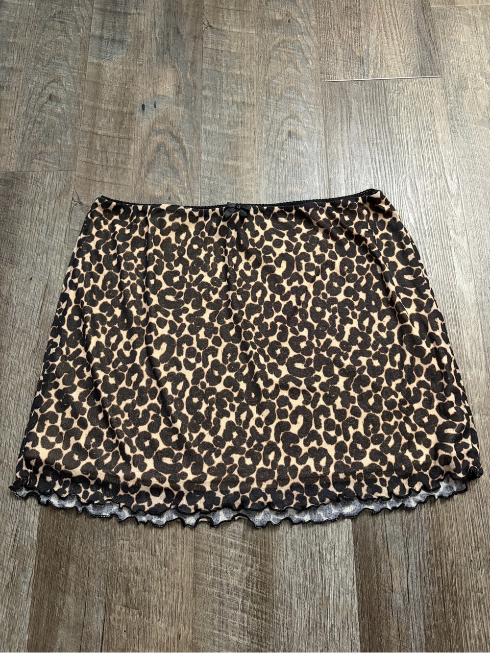 wild fable Leopard Print Mini Skirt - Brown and Black